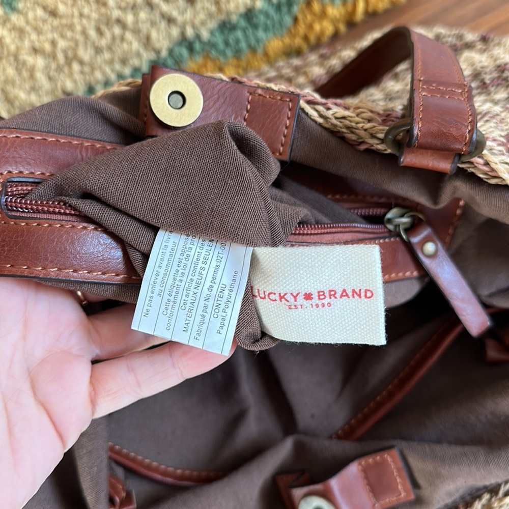Lucky Brand Woven Market Shoulder Bag - Picture 6 of 7